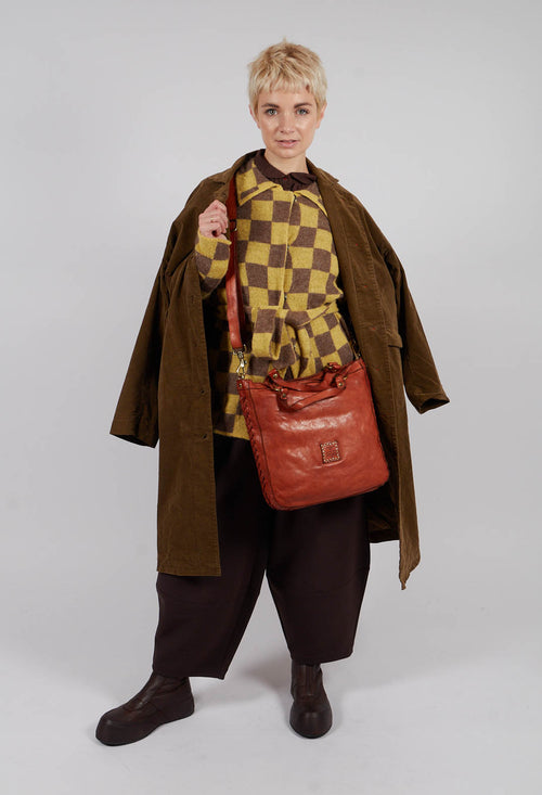 Melanie Velvet Coat in Tobacco
