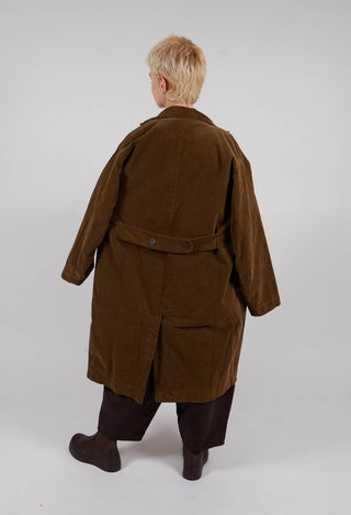 Melanie Velvet Coat in Tobacco