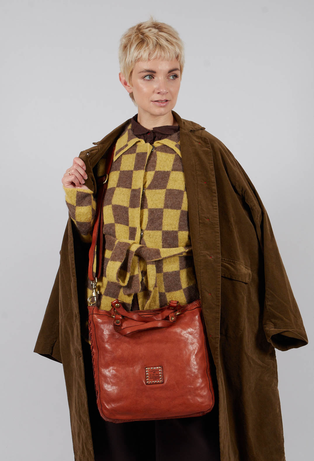 Melanie Velvet Coat in Tobacco
