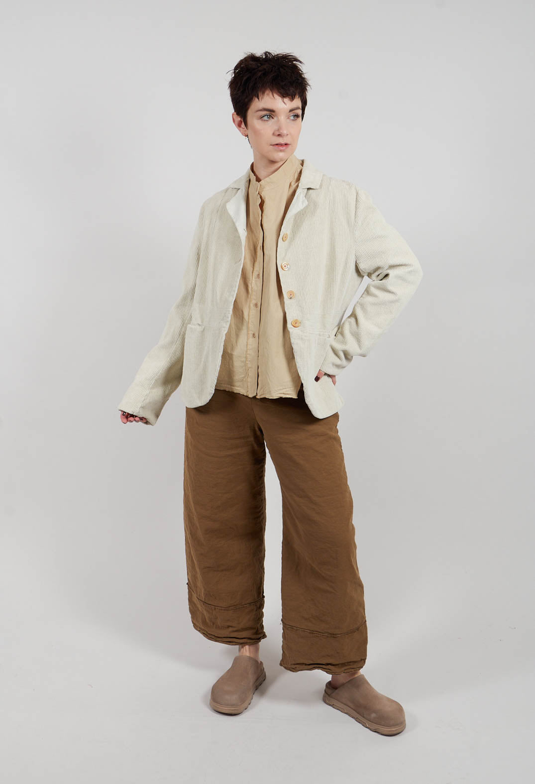 Extra Wide Leg Pants in Legno