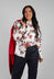 Christine Shirt in Red Flowers