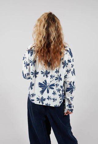 Cecile Shirt in Blue Flowers