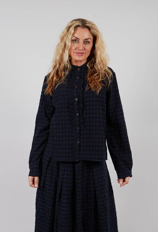 Suzette Shirt in Navy and Black