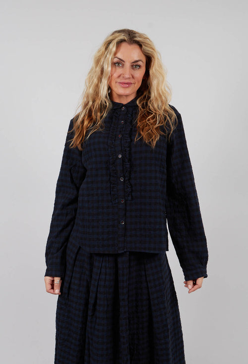 Suzette Shirt in Navy and Black