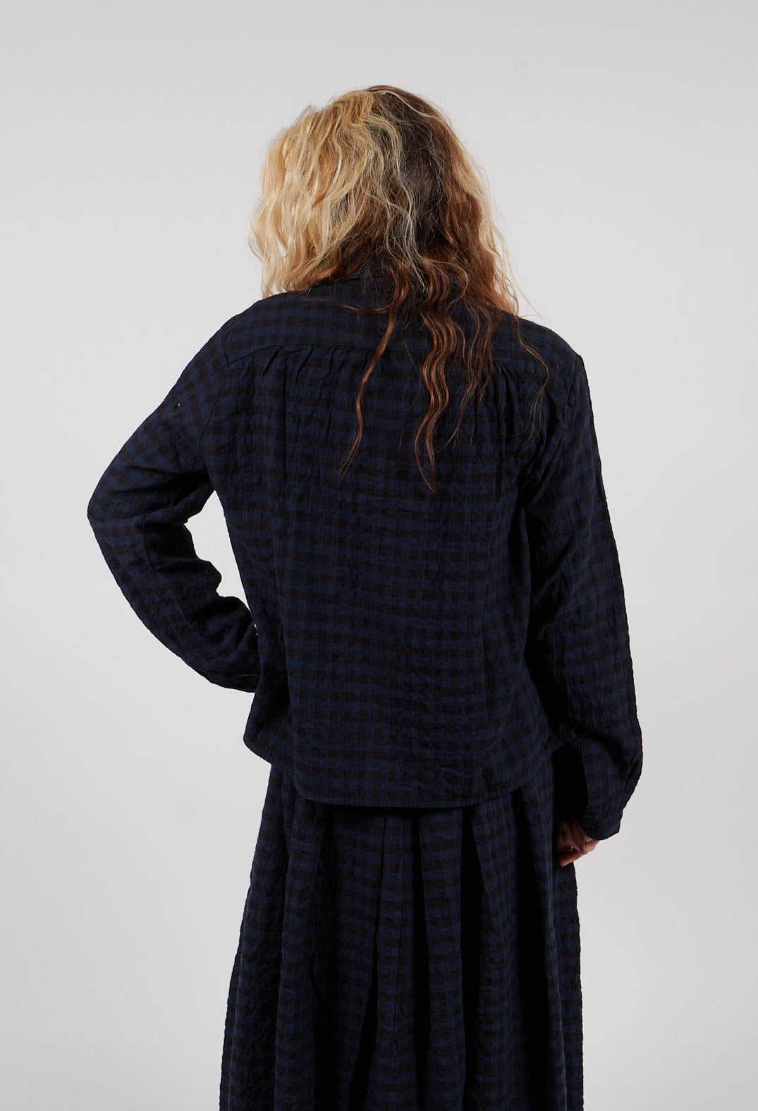 Suzette Shirt in Navy and Black