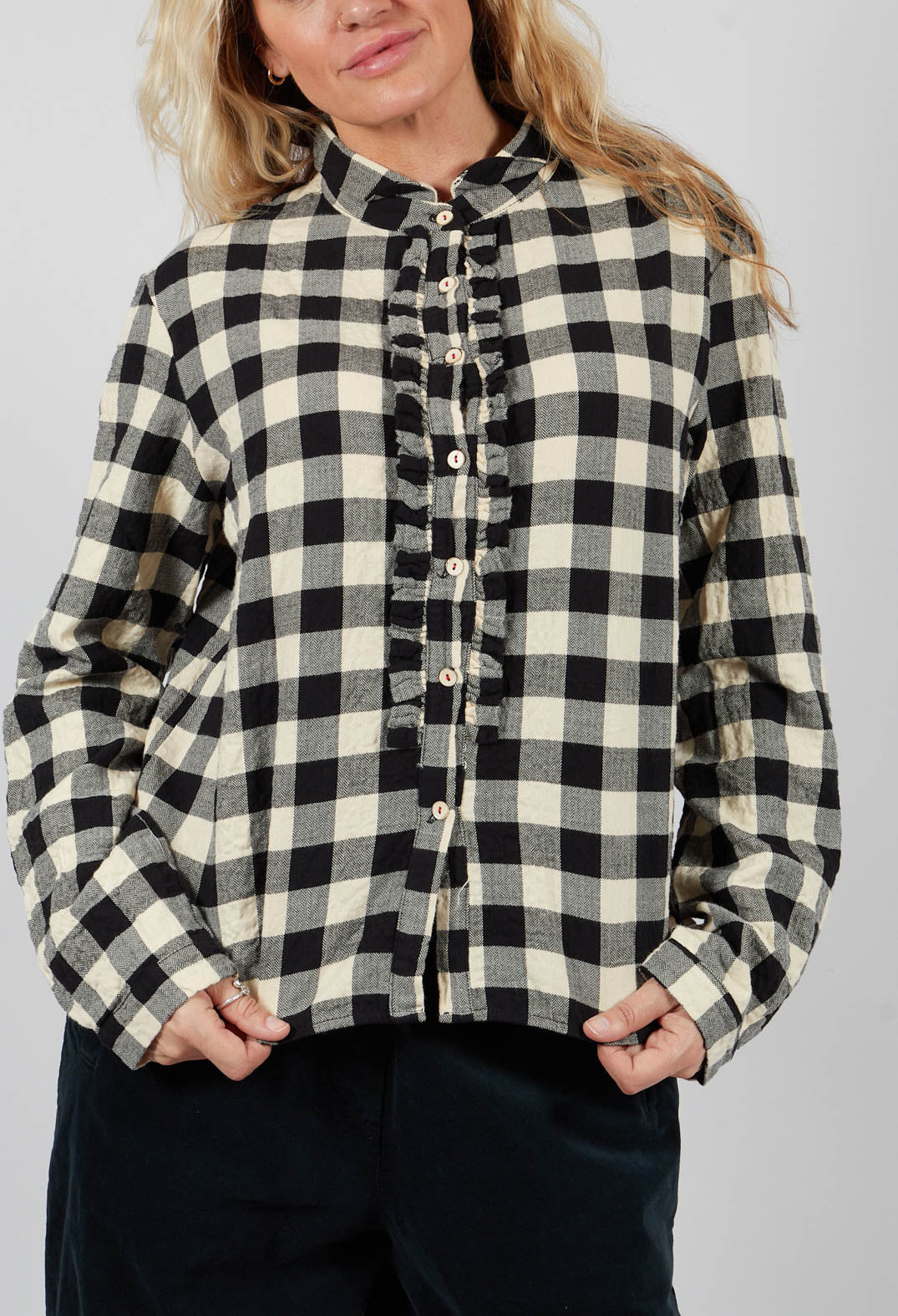 Suzette Shirt in Black and White