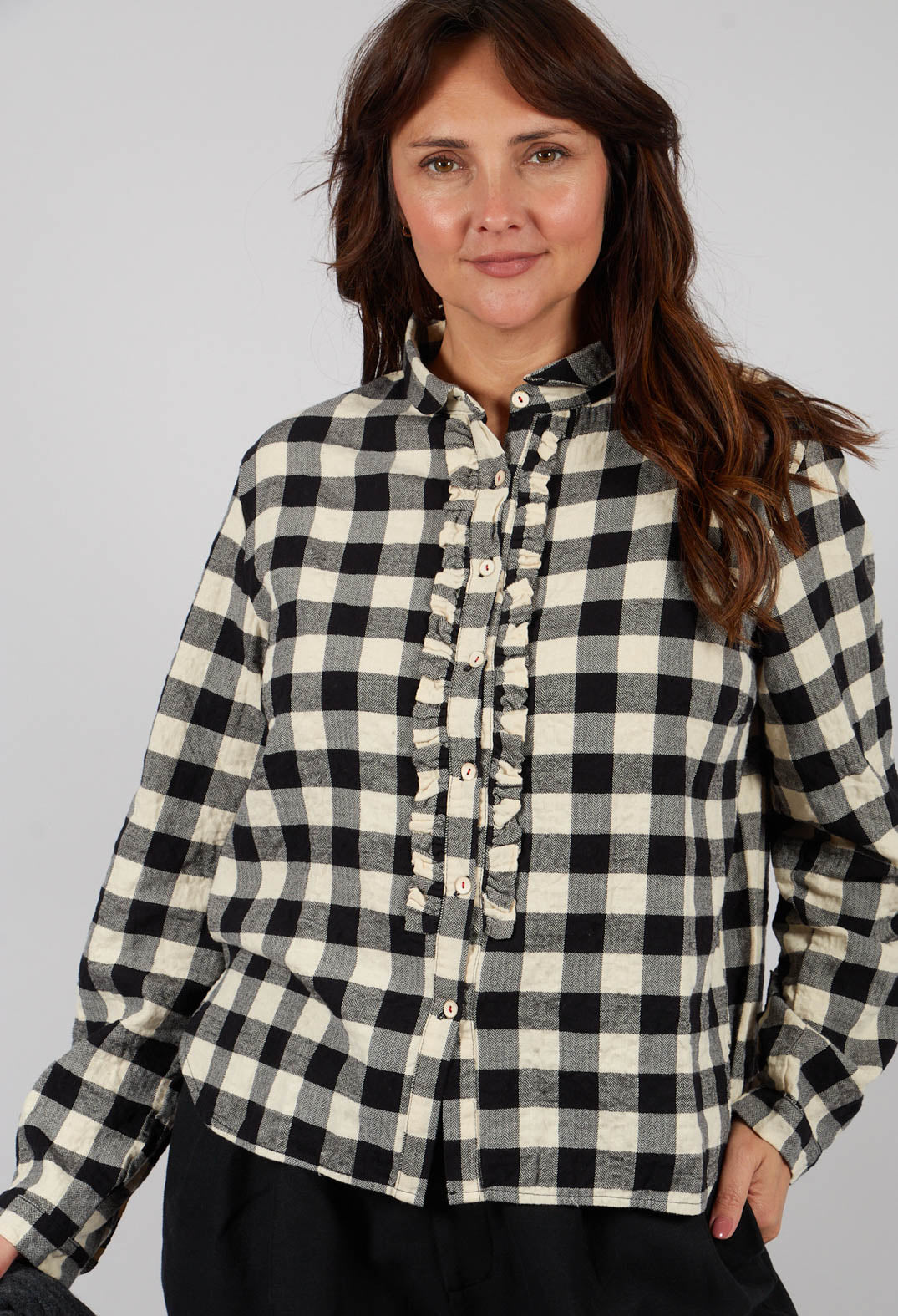 Suzette Shirt in Black and White