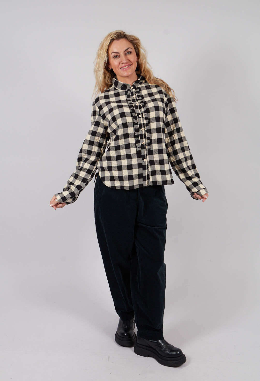 Suzette Shirt in Black and White