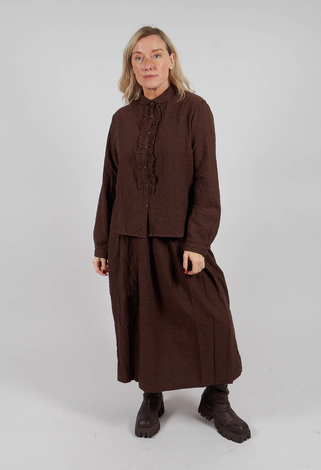 Suzette Shirt in Sepia