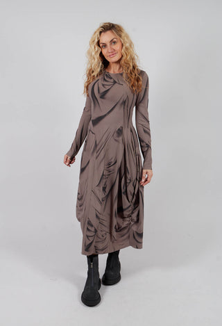At-Length Dress in Brown