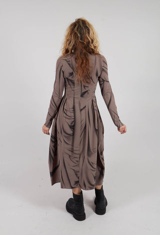 At-Length Dress in Brown