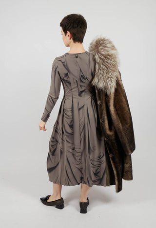 At-Length Dress in Brown