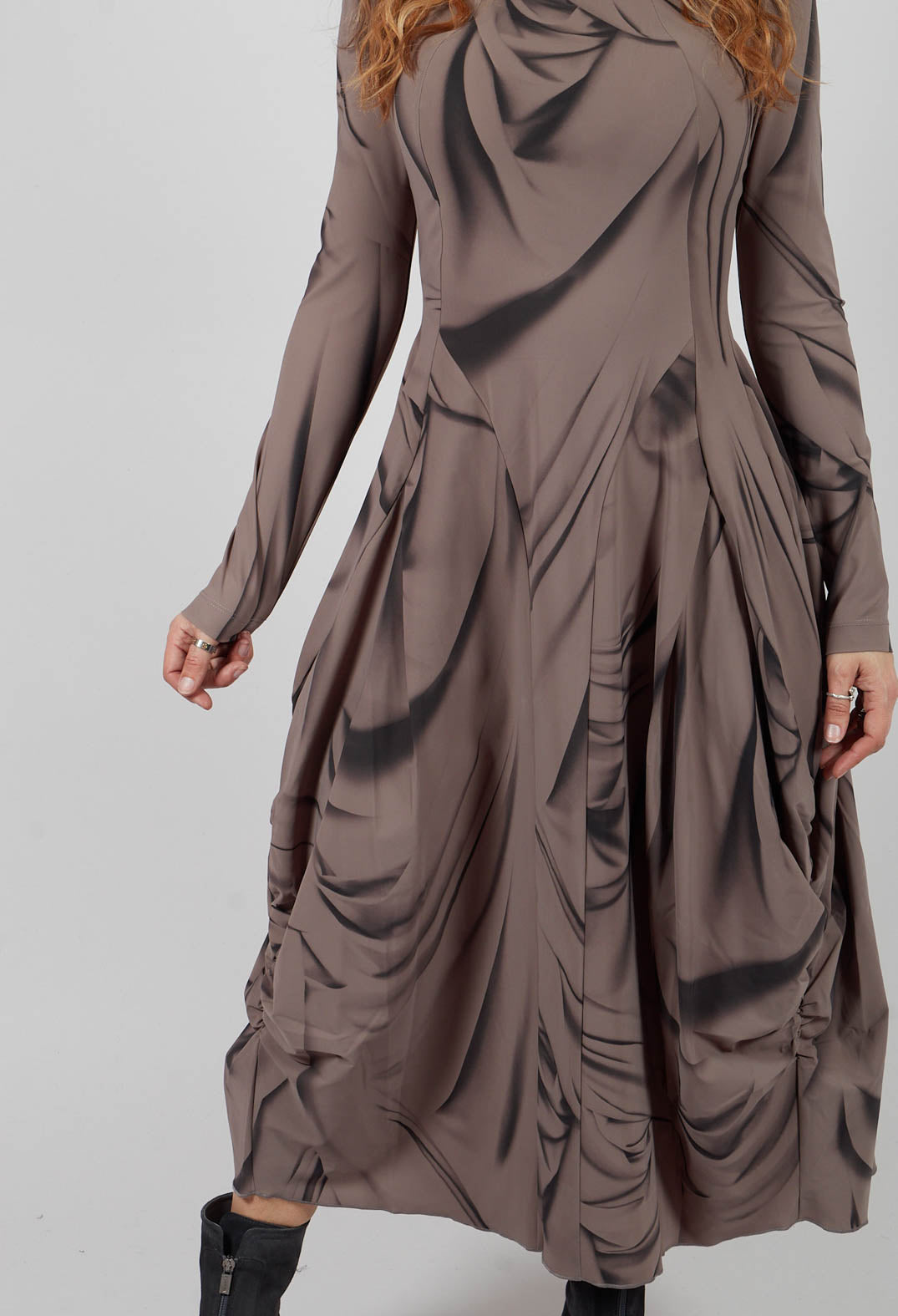 At-Length Dress in Brown