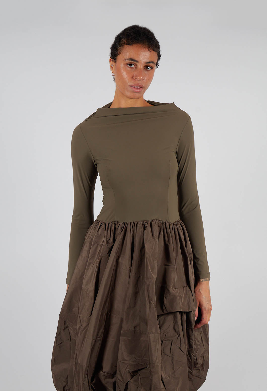 Grid Dress in Green