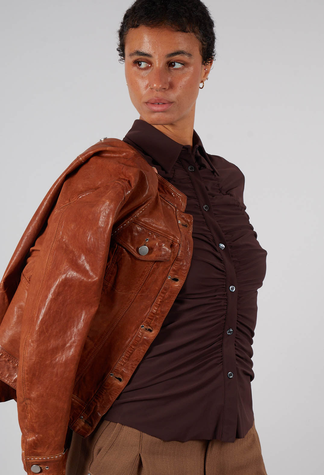Tether Shirt in Brown