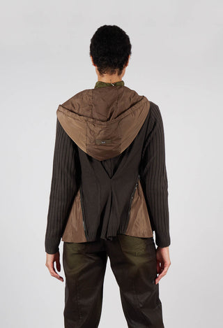 Freize Knitted Cardigan in Green