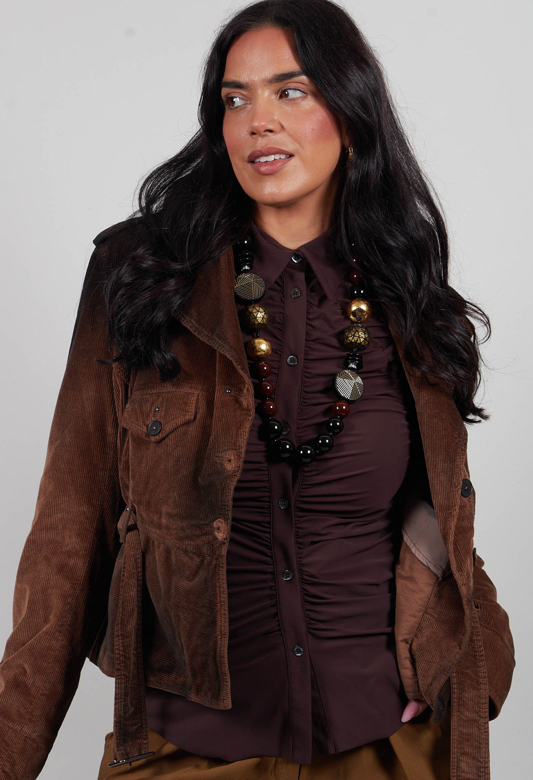 Gig Jacket in Brown