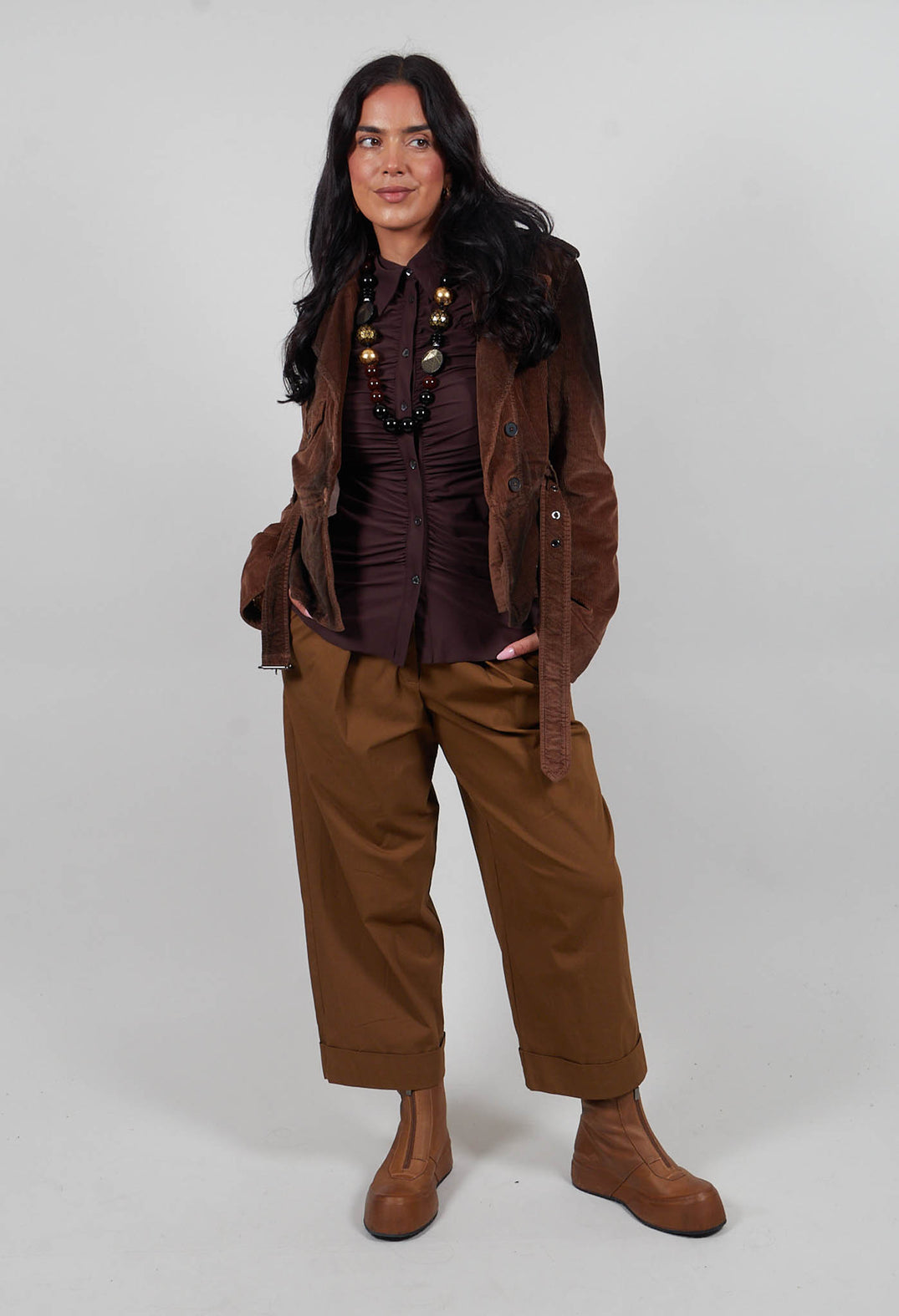 Gig Jacket in Brown