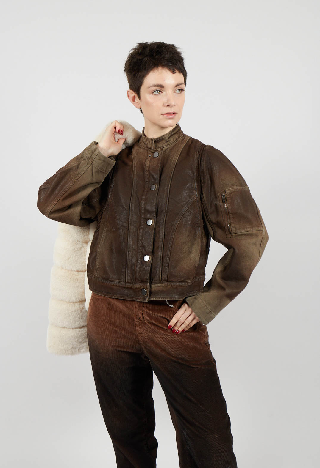 Tendril Jacket in Brown
