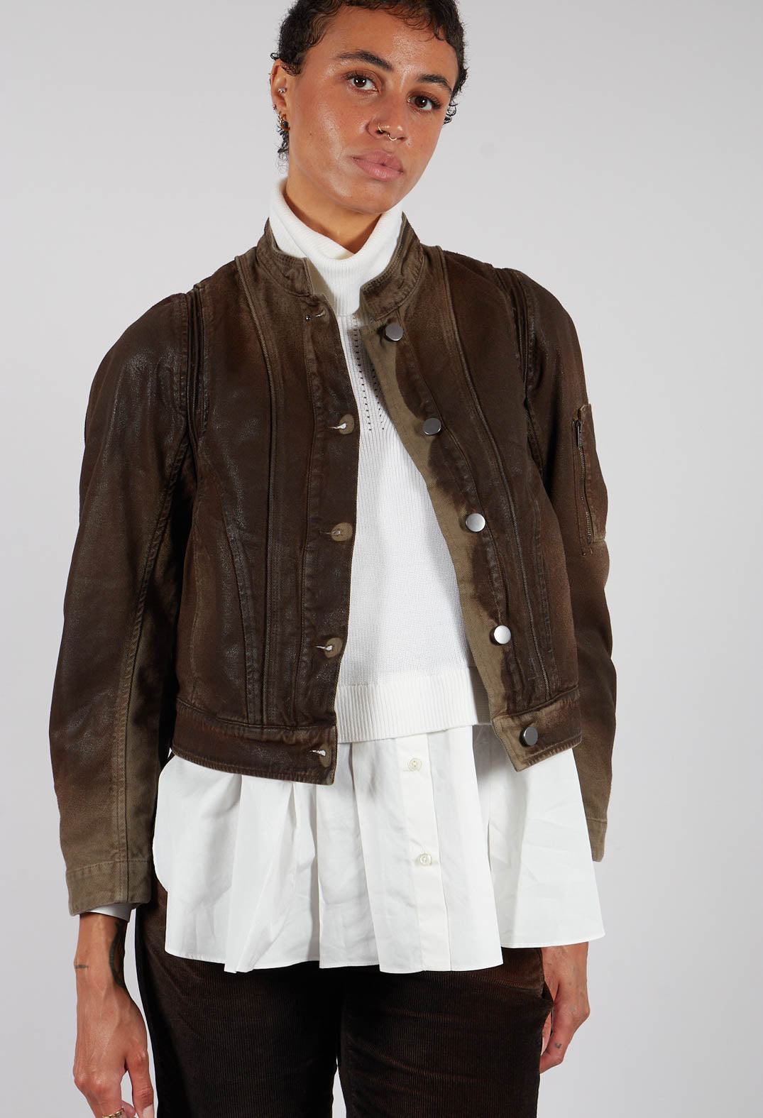 Tendril Jacket in Brown