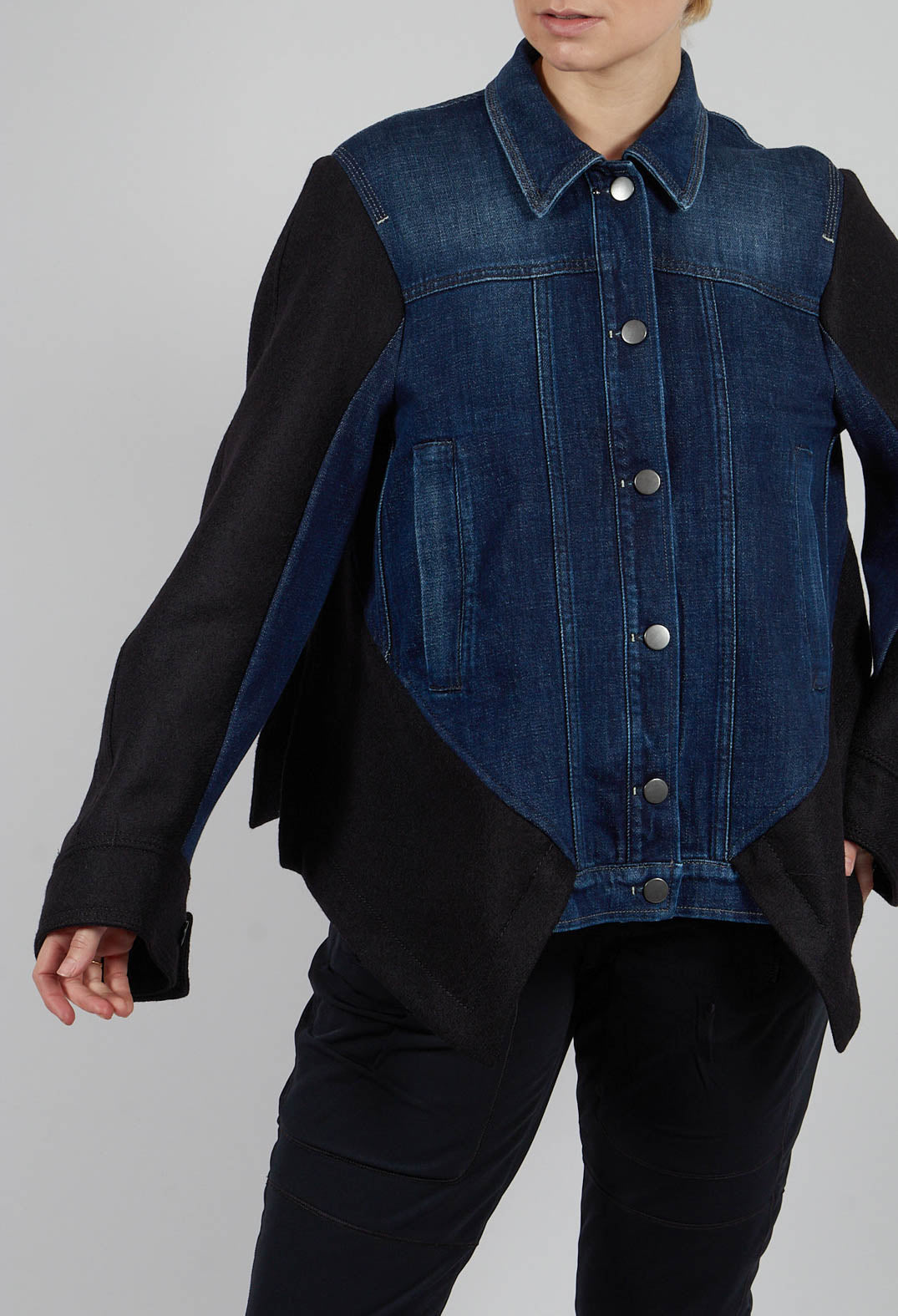 Urchin Short Jacket in Denim Blue