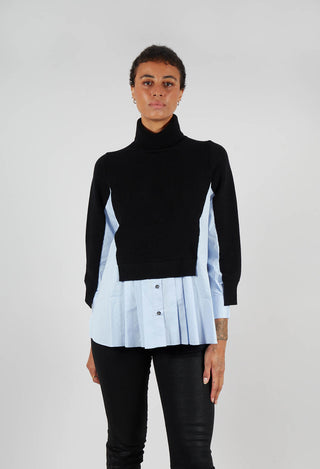 Heart-Bit Jumper in Blue