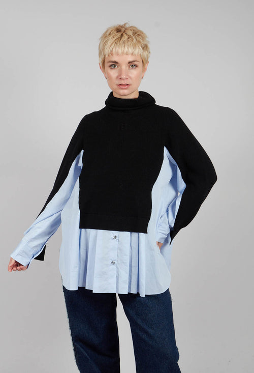 Heart-Bit Jumper in Blue