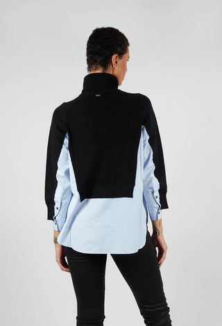 Heart-Bit Jumper in Blue