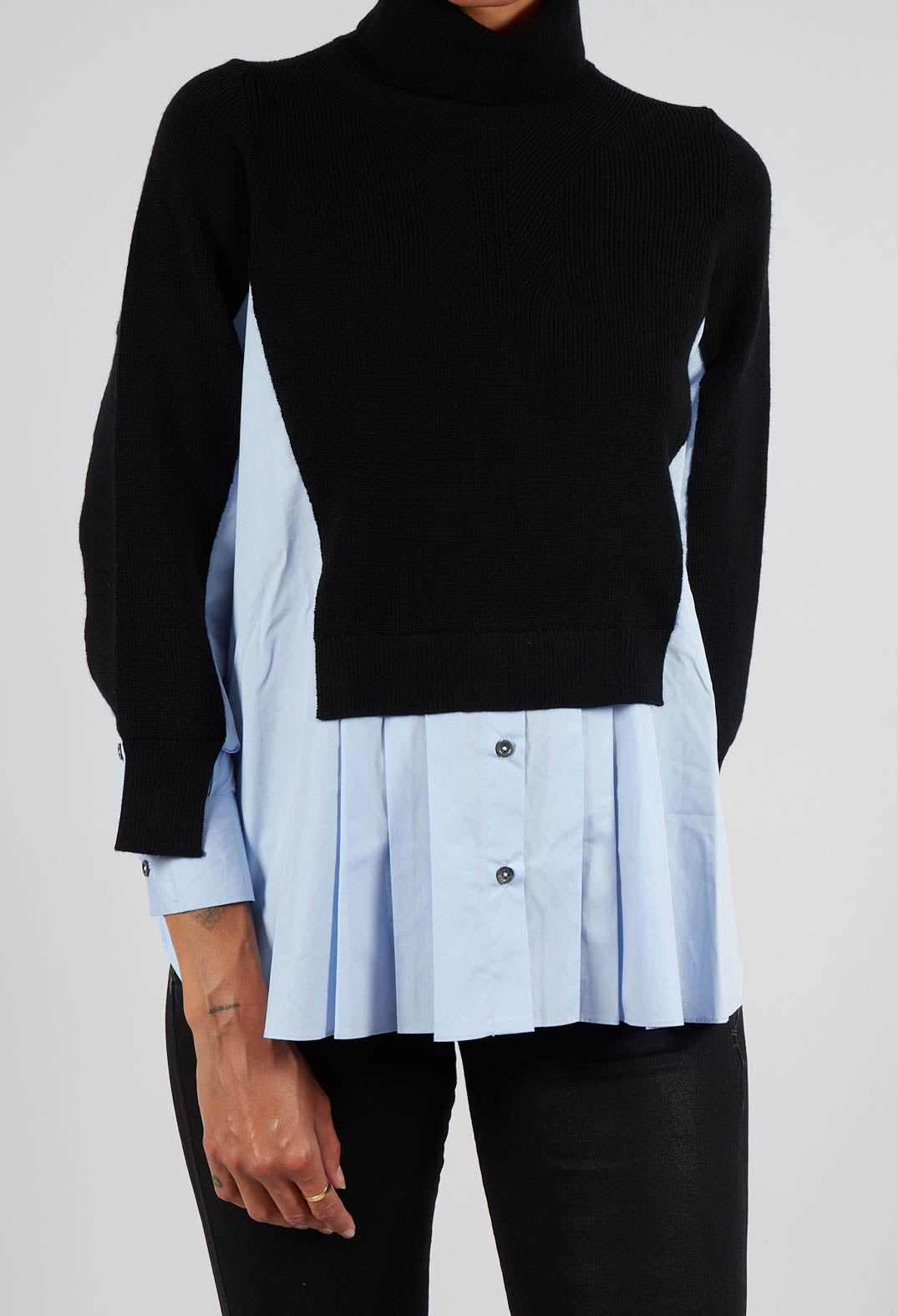 Heart-Bit Jumper in Blue