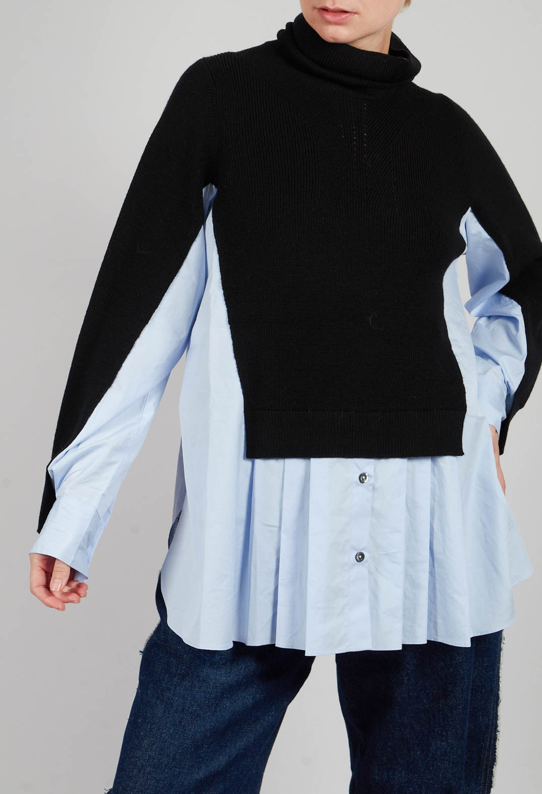 Heart-Bit Jumper in Blue