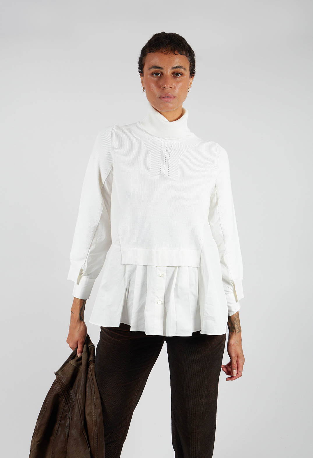 Heart-Bit Jumper in Cream