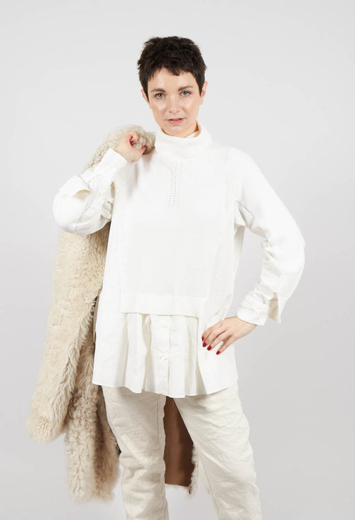 Heart-Bit Jumper in Cream