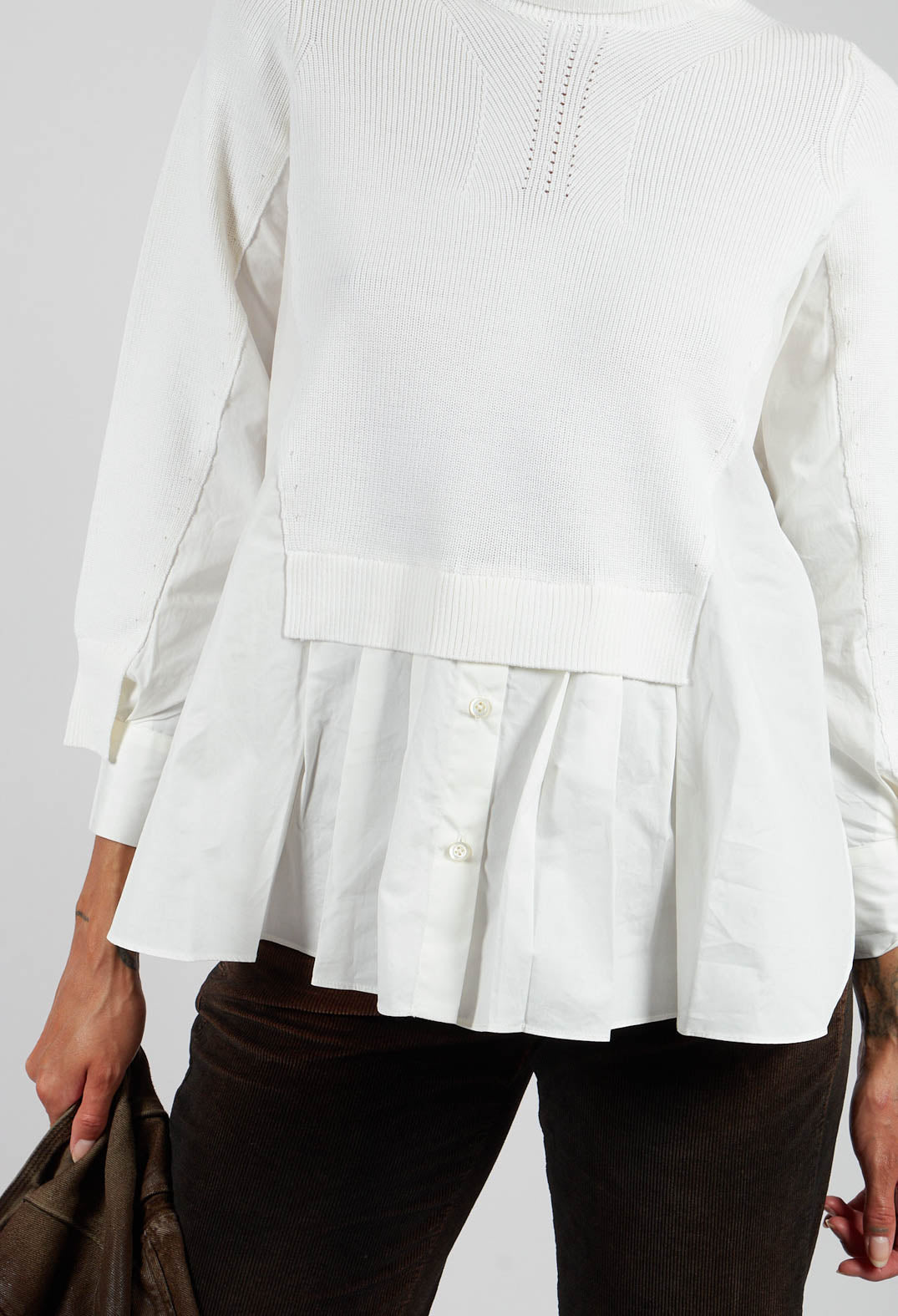 Heart-Bit Jumper in Cream