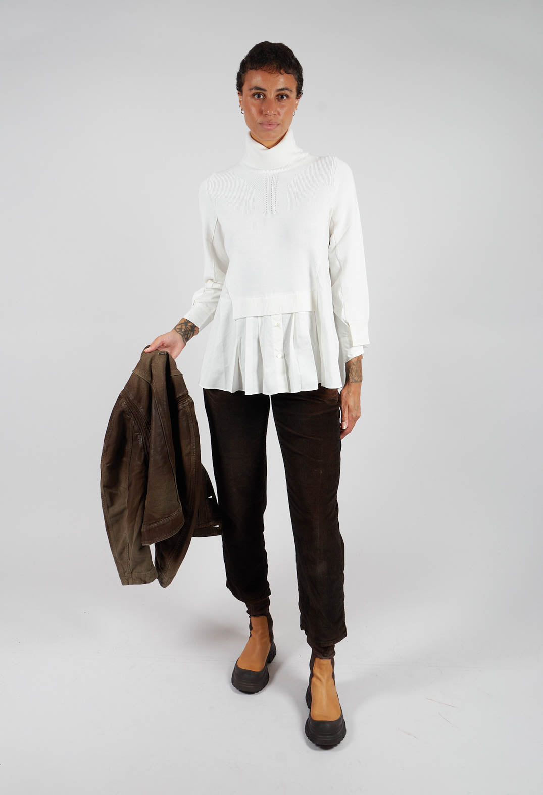 Heart-Bit Jumper in Cream