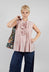Doodle Sleeveless Blouse in  Pink