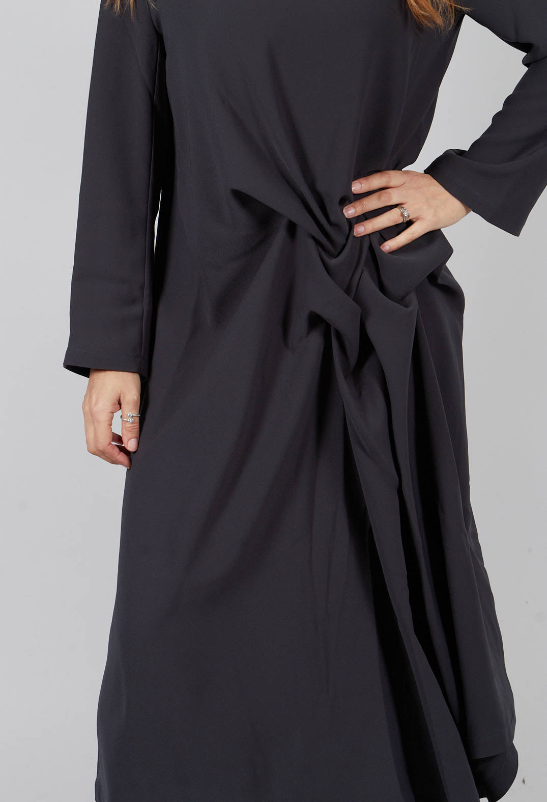 Full Length Dress in Grey Green
