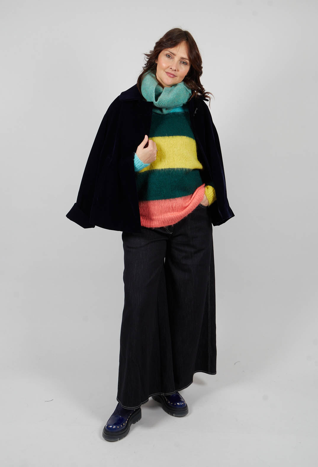 Striped Jumper in Green