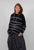 Striped Pullover in Black Base