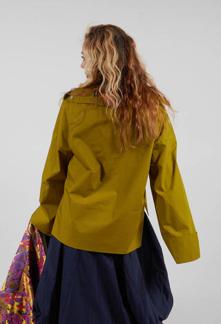 Roll Neck Shirt in Olive