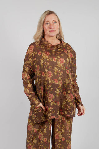 Silvere Blouse in Havane Fleurs