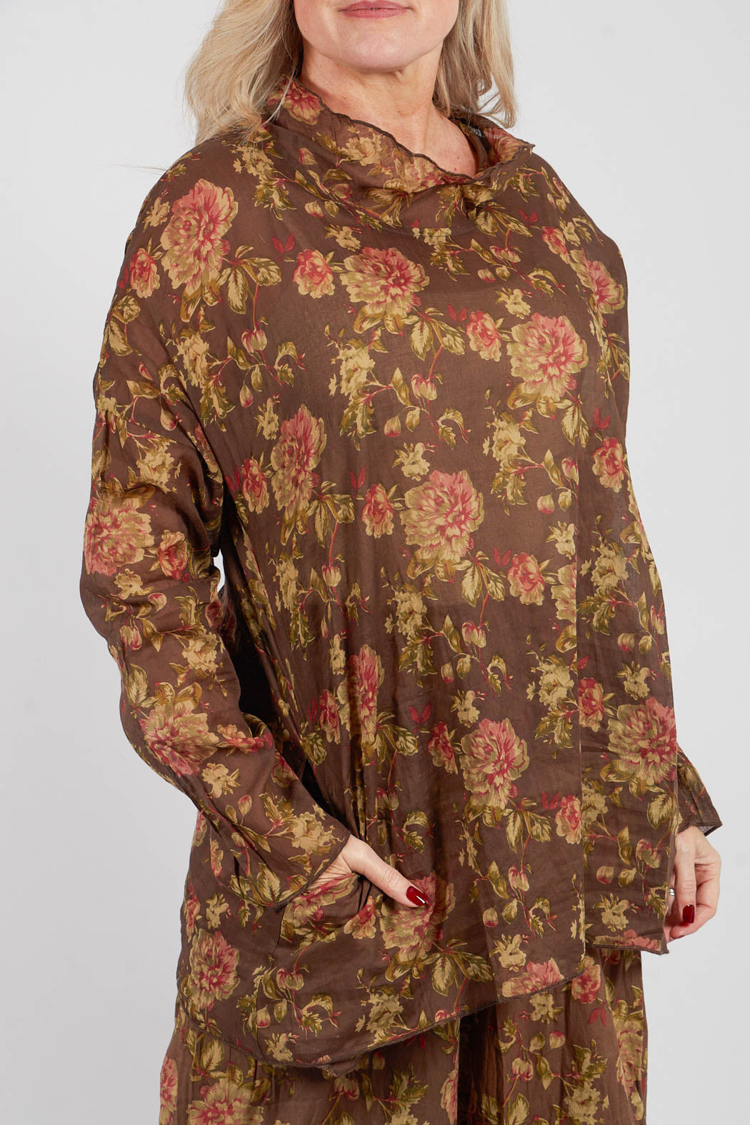 Silvere Blouse in Havane Fleurs