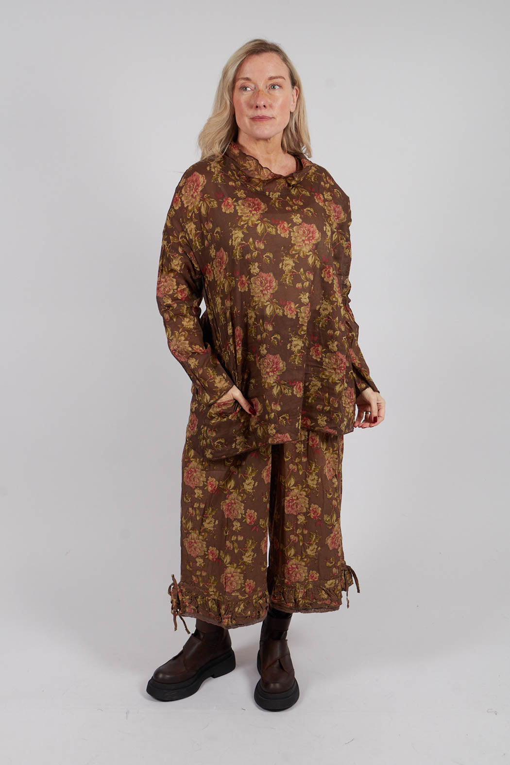 Silvere Blouse in Havane Fleurs
