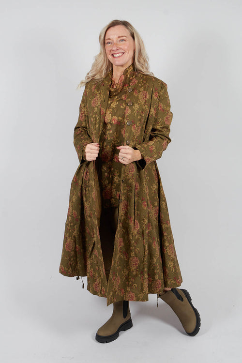 Tiago Coat in Popeline Mousse Fleure