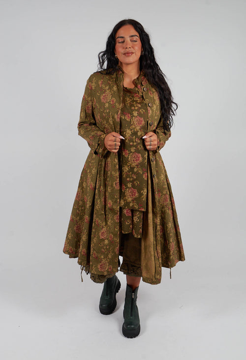 Tiago Coat in Popeline Mousse Fleure