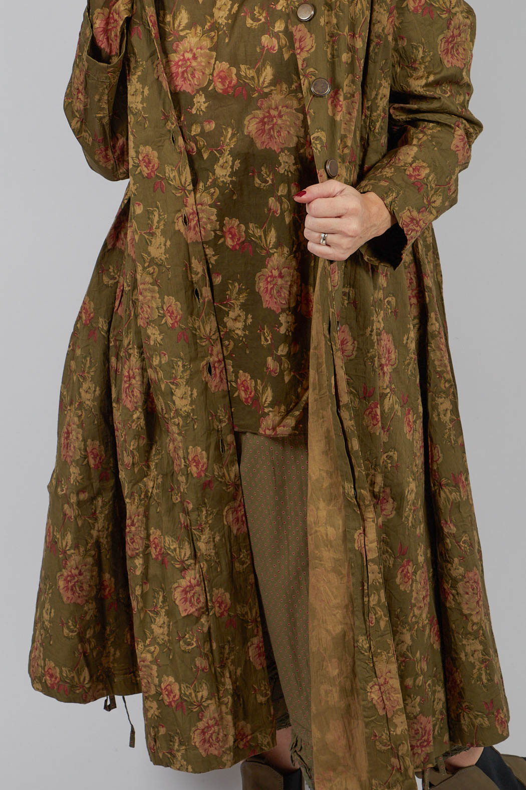 Tiago Coat in Popeline Mousse Fleure