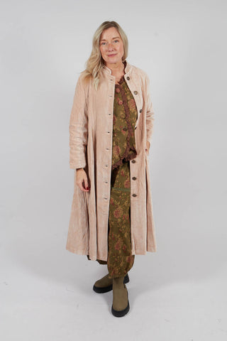 Tiago Coat in Popeline Ras Fleure