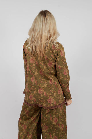 Clementine Jacket in Popeline Mousse Fleure