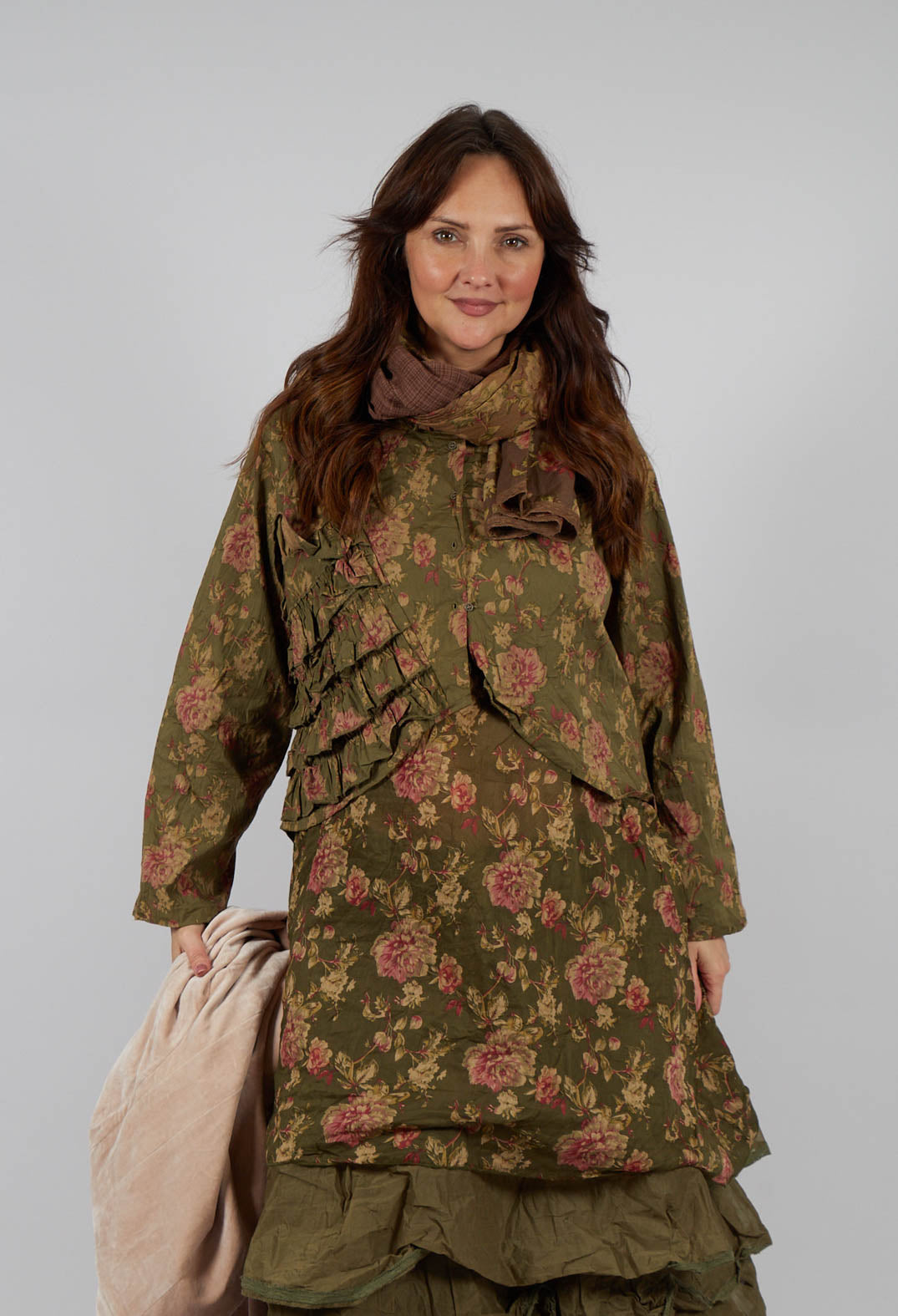 Liane Jacket in Popeline Mousse Fleure