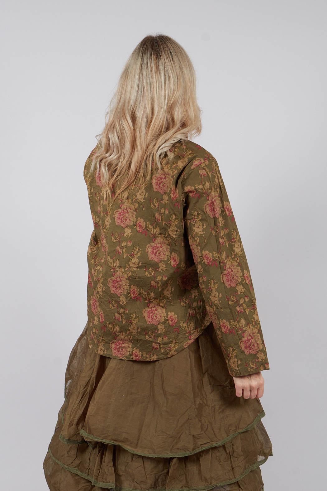 Liane Jacket in Popeline Mousse Fleure
