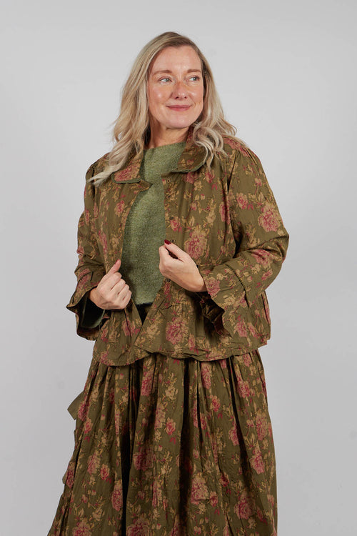 Mathis Jacket in Popeline Mousse Fleure